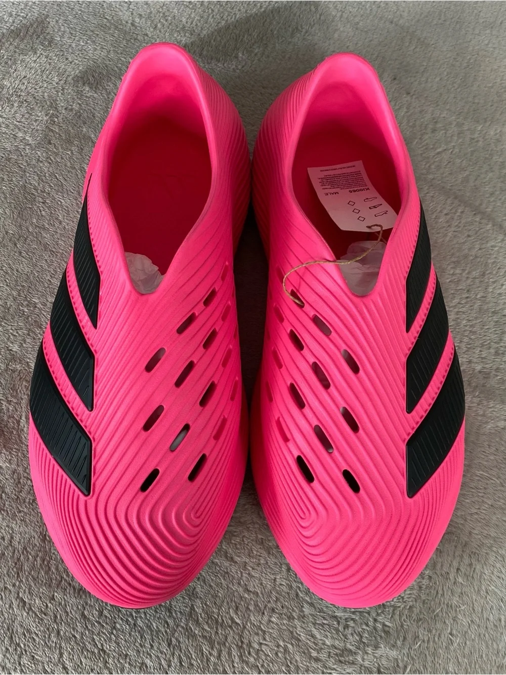 adidas Purechill Recovery Sandals Shoes Mens Size 9 Lucid Pink Slip On NEW